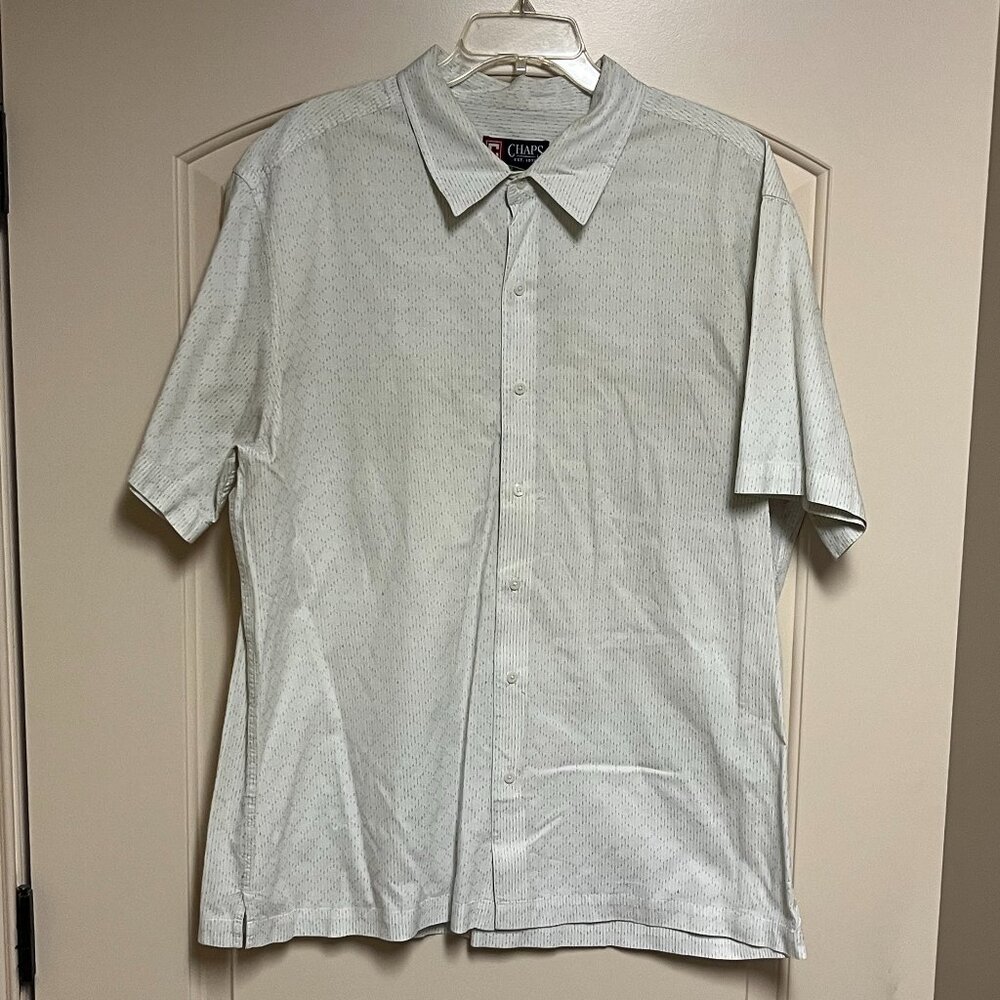 Chaps Men's Short Sleeve Button Down Shirt Size XL